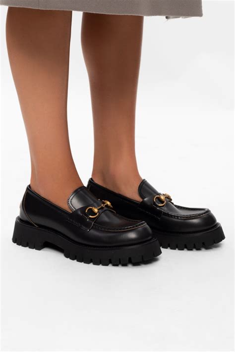 gucci rubber sole loafers|gucci platform loafer.